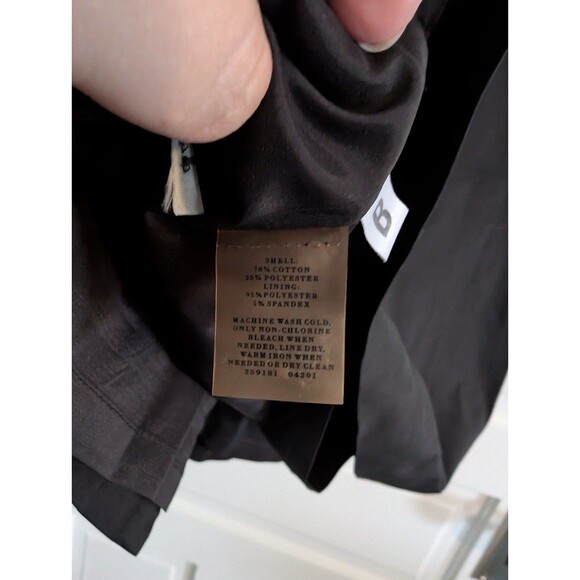 Ann Taylor Dress Black Sleeveless V-neck Pockets Buckle Front size 12 - Picture 4 of 5
